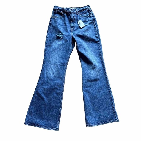 New Levi's Premium 70s High Rise Flare Jeans Size 28 NWT - Picture 1 of 9